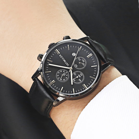 Reloj Empresarial Multifunción Estilo Coreano para Hombre