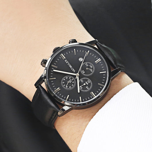 Reloj Empresarial Multifunción Estilo Coreano para Hombre