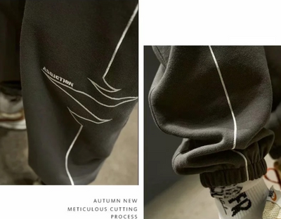 Pantalones Deportivos Hombre Cintura Elástica con Franjas Laterales - Image 8