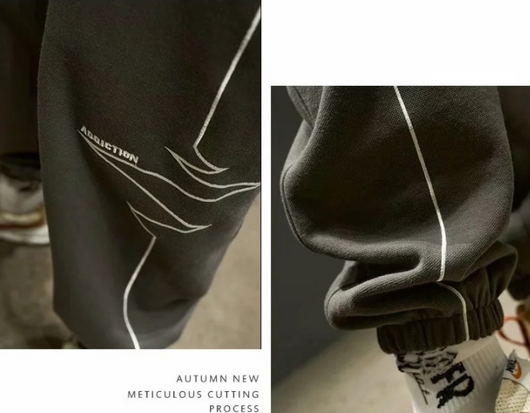 Pantalones Deportivos Hombre Cintura Elástica con Franjas Laterales - Image 8