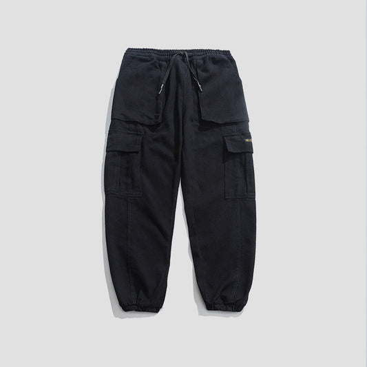 Pantalones Funcionales Overol Casual con Cordón Ajustable Primavera Otoño - Image 2
