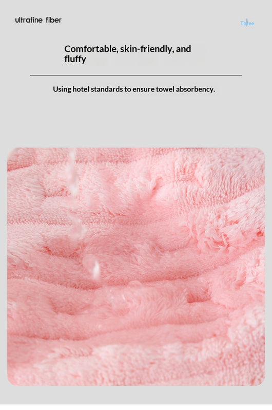 Toalla Facial Extragrande de Terciopelo Coral - Absorbente y Suave - Image 16