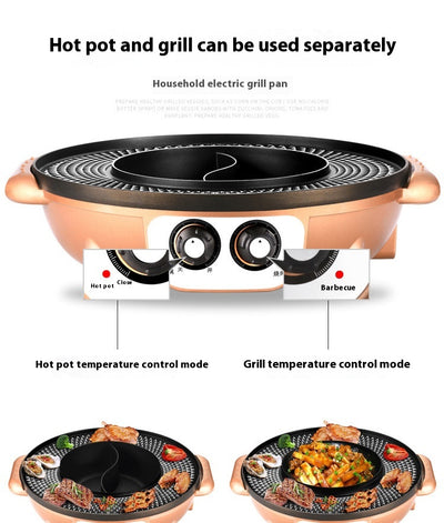 Parrilla Eléctrica Coreana Multifuncional 2 en 1: Hot Pot y Horno Desmontable - Image 25