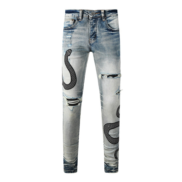 Jeans Skinny Rotos Estilo Urbano