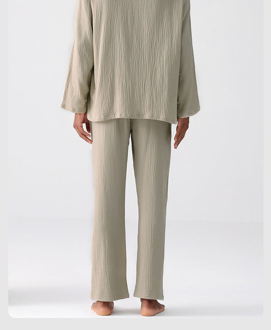 Pijama Hombre Gasa Tejida Primavera Otoño Ligero y Cómodo - Image 14