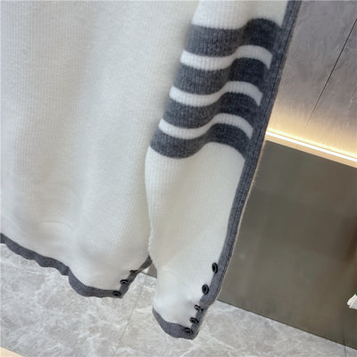 Suéter de Cuello Redondo a Rayas - Pullover Versátil para Hombre Joven - Image 29
