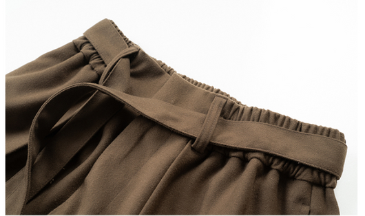 Pantalones Casuales Holgados para Hombre con Cinta Tejida y Corte Tridimensional - Image 8