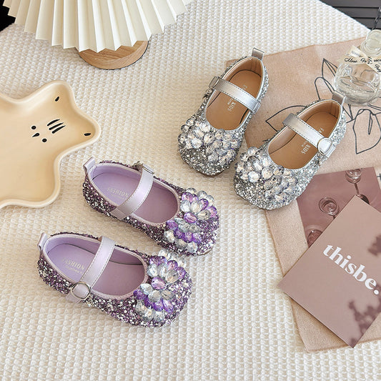 Zapatos de Rendimiento para Niñas con Diamante de Luz en Cristal - Image 2