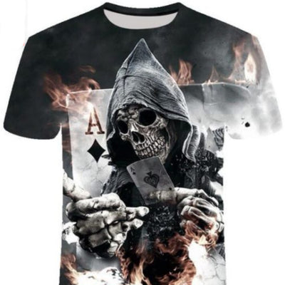 Playera Personalizada Calavera Urbana Manga Corta