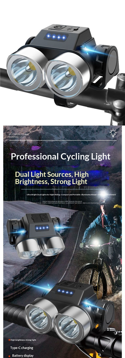Luz Frontal para Bicicleta Recargable Ultra Brillante - Image 12