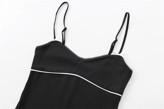 Chaleco Tejido Slim Fit Color Café con Tirantes Finos - Image 17