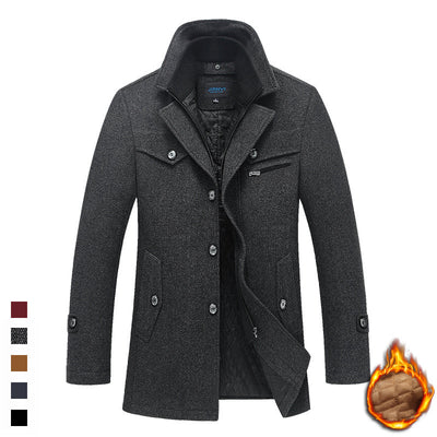Abrigo de Lana para Hombre Otoño Invierno - Cuello Solapa Premium - Image 8