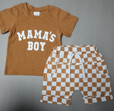 Conjunto Dos Piezas: Short y Blusa Cuello Redondo a Cuadros - Image 6