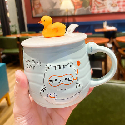 Taza de Cerámica con Patito Amarillo Adorable para el Hogar - Image 6