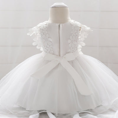 Vestido de Princesa en Encaje y Malla para Niña - Image 9