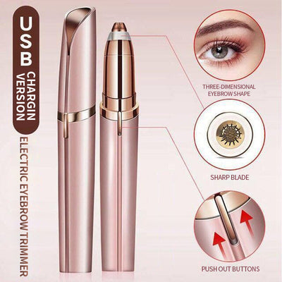 Depiladora Eléctrica 2 en 1 para Cejas y Vello Facial - Recargable USB, Impermeable y Portátil - Image 5