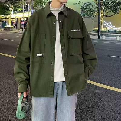 Cardigan Oversized Suelto de Manga Larga para Hombre - Image 8