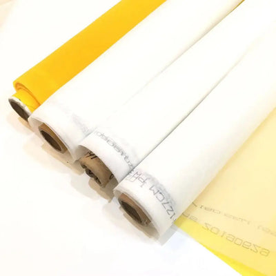 Tela para Serigrafía Poliéster Blanco y Amarillo - Image 7