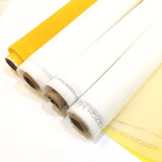 Tela para Serigrafía Poliéster Blanco y Amarillo - Image 7