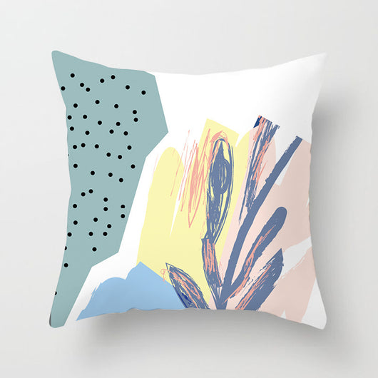 Funda de Almohada Geométrica Moderna en Poliéster Peachskin - Image 11