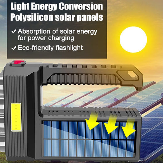 Linterna LED Recargable por Energía Solar con Puerto USB - Image 6