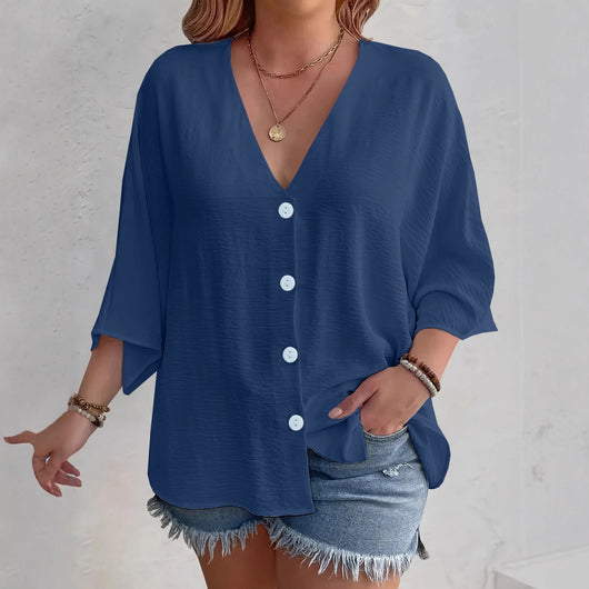 Cardigan de Botones Liso de Manga Larga para Mujer - Image 5