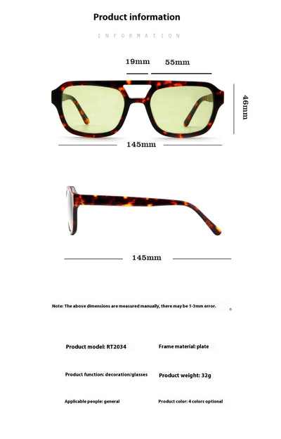 Gafas de Sol Oversized con Doble Puente - Estilo Pasarela para Mujer - Image 16