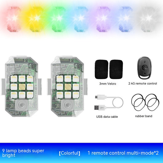 Lámpara LED para Dron con Control Remoto Impermeable y Luces Intermitentes - Image 8