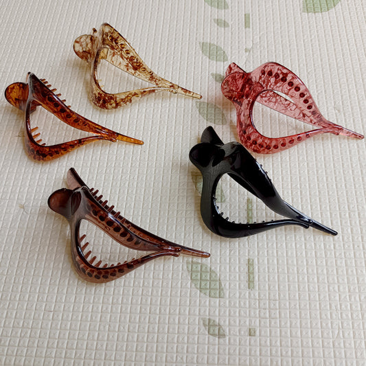 Pinza Shark Corazón Trazo Único - Clip Pico de Pato