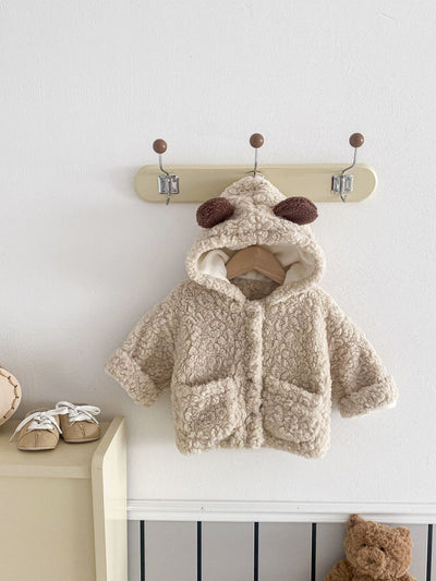 Abrigo Infantil con Orejas de Osito Acolchado y Cálido - Image 21