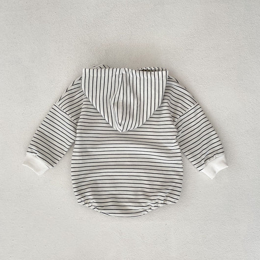 Mameluco Infantil con Capucha y Rayas Elegantes - Image 16