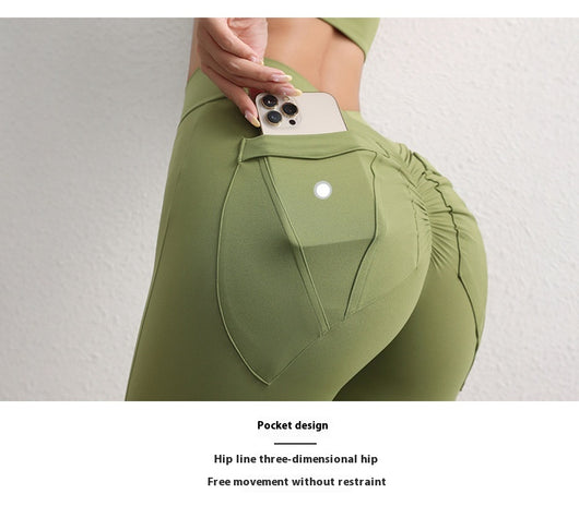 Leggins Deportivos Levanta Glúteos Cintura Alta con Bolsillos para Mujer - Image 4