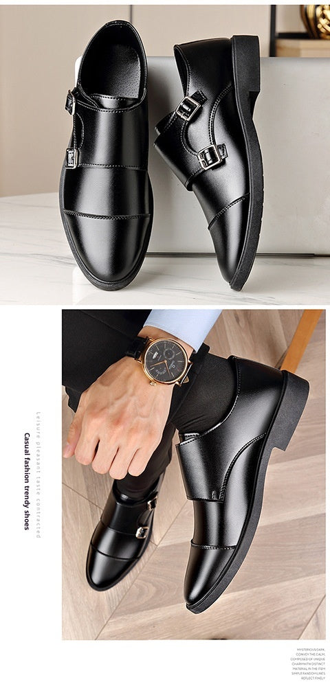 Zapatos de Cuero para Hombre con Suela Suave - Diseño Versátil y Cómodo - Image 9
