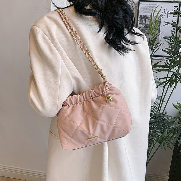 Bolsa Mensajera de Cadena Rombo Elegante para Viajero