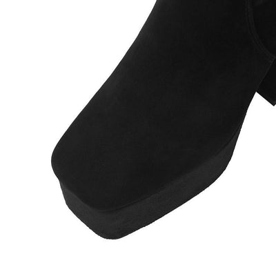 Botines de Plataforma con Punta Cuadrada para Mujer - Image 16
