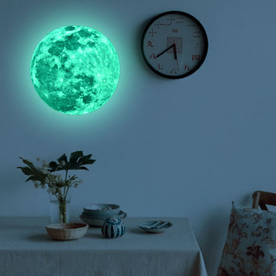 Pegatinas Luminiscentes Ecológicas Diseño Luna y Reciclaje - Image 3