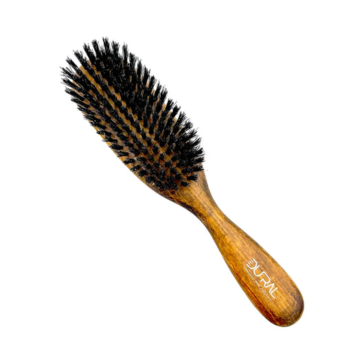 Dural Beech wood big oval hair brush with boar bristles - 8 rows - Tekeno