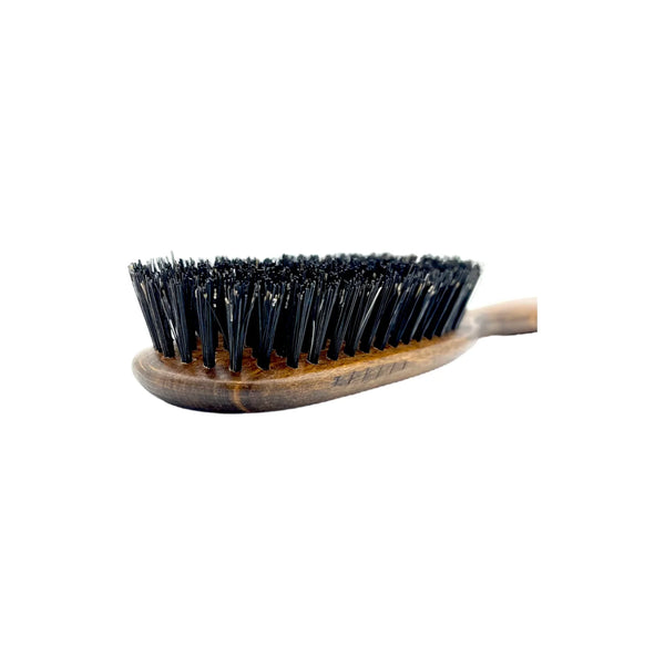 Escova oval grande de madeira Dural Beech com cerdas de javali - 8 carreiras