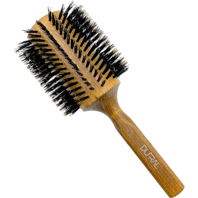 Dural Beech wood Round-Styler hair brush with boral bristles - 18 rows - Tekeno