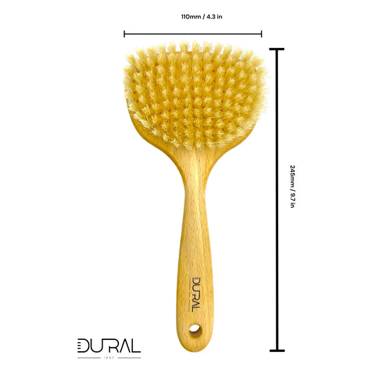 Dural Beech wood sauna & massage brush with pure boar bristles - Tekeno