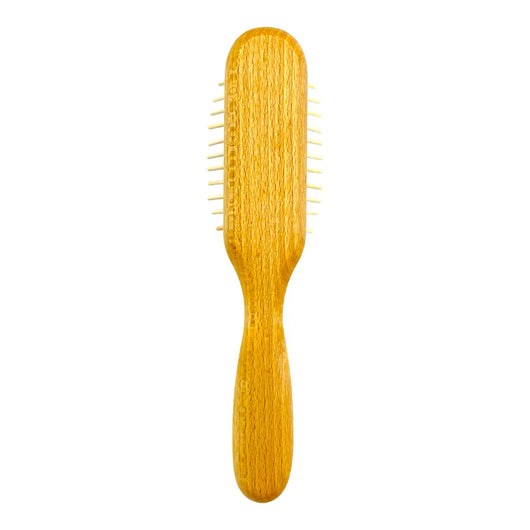 Dural Beech wood rubber cushion hair brush with long wooden pins - Tekeno