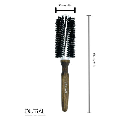 Dural Quick-Styler Beech wood hairbrush with boar bristles - 12 rows - Tekeno