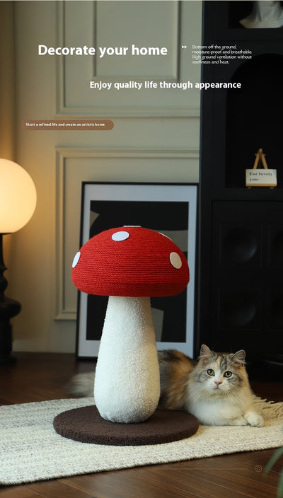 Árbol Rascador de Seta para Gatos con Tablero de Sisal sin Pelusa - Image 9