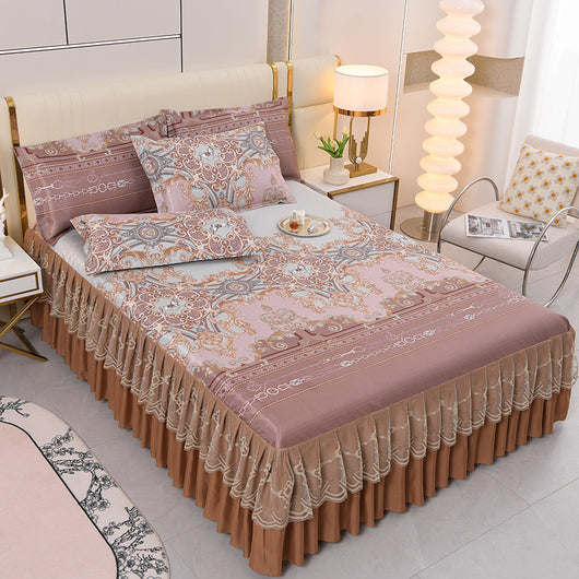 Juego de Cama de 3 Piezas con Sábana Bajera de Fibra Viscosa Premium - Image 26