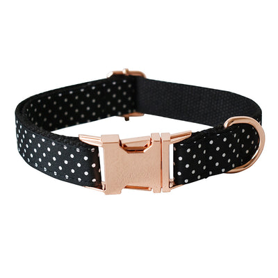 Collar Correa para Perro con Lunares Negro - Image 2