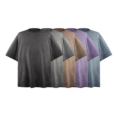 Camiseta Casual Desgastada de Manga Corta para Hombre - Image 3