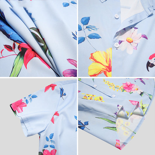 Camisa Streetwear Hawaiana para Hombre - Estilo Playa Urbano - Image 4