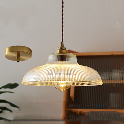 Lámpara Colgante Vintage Japonesa Estilo Nórdico - Latón y Vidrio - Image 6