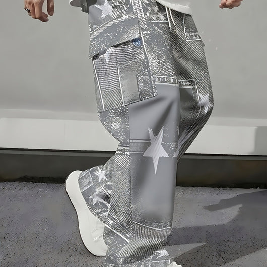 Pantalones de Trabajo Holgados con Cordón Ajustable para Hombre - Image 6