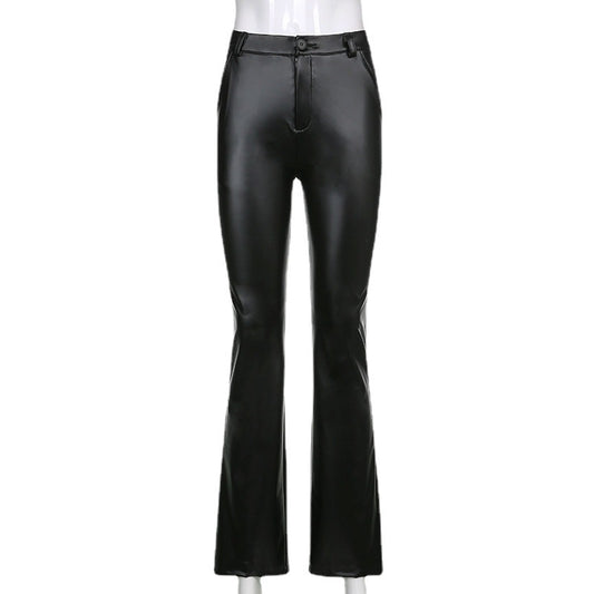 Pantalones Acampanados de Cintura Alta Estilo Coreano - Image 2